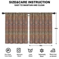 thumbnail image 2 of Blackout Kids Curtains,Orange Boho Ethnic Paisley Pattern Childrens Insulated Curtains Set Of 2,Bedroom Essentials,Toddler Room Decor 42x54in(106x137cm), 2 of 5