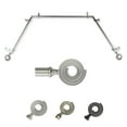 thumbnail image 1 of Akosua 13/16" Bay Window curtain rod 20"-36", 38"-72" - Satin Nickel,(ABay-61-5), 1 of 5