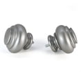 thumbnail image 4 of Decopolitan 278656836 1-Inch Urn Single Window Treatment Rod Set 36 to 72-Inch Antique Silver, 4 of 5