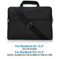 thumbnail image 6 of Luxsea Denim Waterproof Laptop Shoulder Bag Compatible With 13-13.3 Inch MacBook Air MacBook Pro Notebook Computer Polyester Sleeve With Back Trolley Belt, 6 of 7