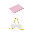thumbnail image 1 of HILABEE Fingertip Ball Drum Ball Kashaka Instrument White Rattle Pink Cloth, 1 of 9