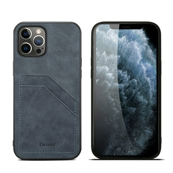 SaniMore Case for iPhone 15 Pro Max (6.7" 2023 Release), Ultra-thin Lightweight PU Leather Skin Card Slots Shockproof TPU Bumper Anti-drop Rugged Cover for iPhone 15 Pro Max (6.7" 2023), Gray