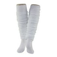 thumbnail image 5 of Yokua Women Winter Ribbed Knit Slouch Top Thigh High Stockings Japanese Style Lolita Student Uniform Loose Over Knee Boot Socks Leg Warmers, 5 of 20