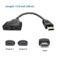 thumbnail image 3 of Splitter HDMI BATU de 1 entrada a 2 salidas 1080p, cable de 30 cm, 3 of 8