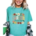 thumbnail image 5 of Ink Printed Image NOT a Fabric Patch - Garden Social Club Shirt for Women Seafoam Shirt Adult Large, 5 of 7