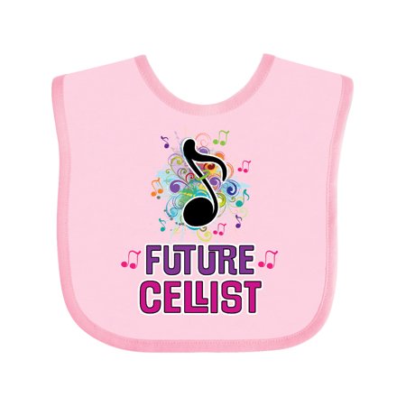 

Inktastic Cello Player Future Cellist Music Gift Baby Girl Bib
