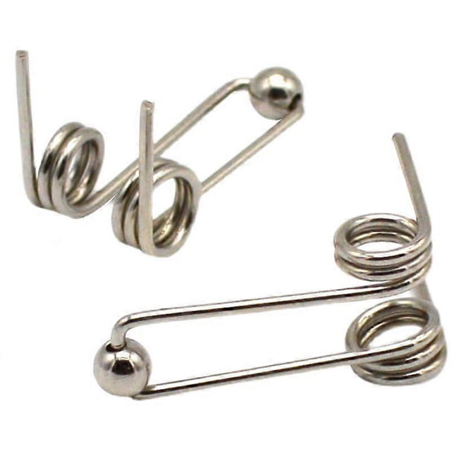 10 resortes de repuesto de doble torsión de 24 mm para rizadores de pelo de 1,2 mm.