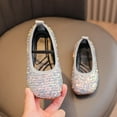 thumbnail image 2 of LUOGENLI Slippers Girls Slippers Size 4.5 Girls Sandals Fashion New Pattern Sequin Decoration Cute Flat Bottom Soft Comfortable Lightweight Princess Shoes Slippers for Girls Size 5 Grey 25, 2 of 9