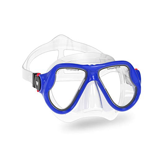 WACOOL Adults Teens Youth Kids Snorkeling Diving Scuba Swim Swimming Mask Anti-Fog Coated Glass Diving Anti-Splash 