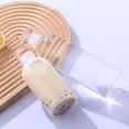 thumbnail image 3 of Botella de agua de vidrio transparente estilo Ins, taza de vidrio de borosilicato alto, taza de bebida de viaje de moda sólida y transparente, 3 of 6