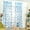 Blue, variant on 2PCS Curtains Sunflower Window Sheer Curtains Rod Pocket Transparent Tulle Window Floral Drape Panel for Small Window Bedroom Living Room Kitchen(Blue) 37.4"*78.8"