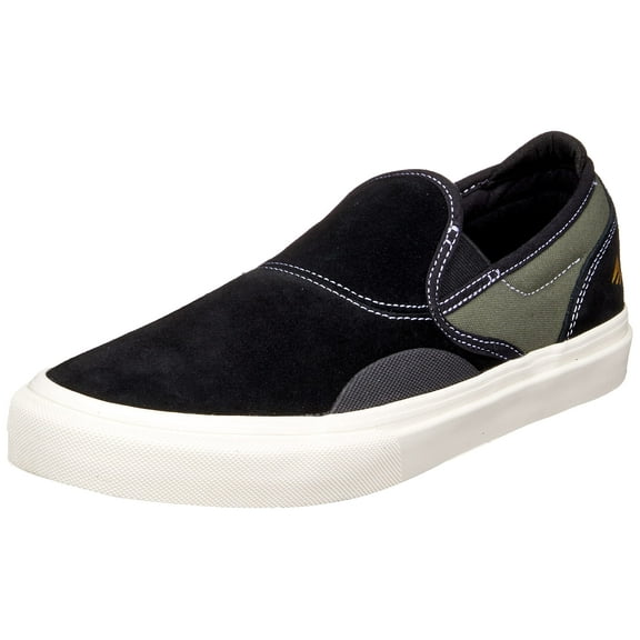Emerica Men's Wino G6 Slip-On Skate Shoe, Black/Olive, 8