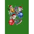 thumbnail image 2 of Men's Lost Gods Xmas Cats in Space  Sweatshirt Kelly Green Large, 2 of 4