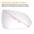 thumbnail image 3 of Reemplazo de cristal del espejo retrovisor lateral derecho de Unique Bargains para Hyundai Accent 2018-2020, 3 of 6