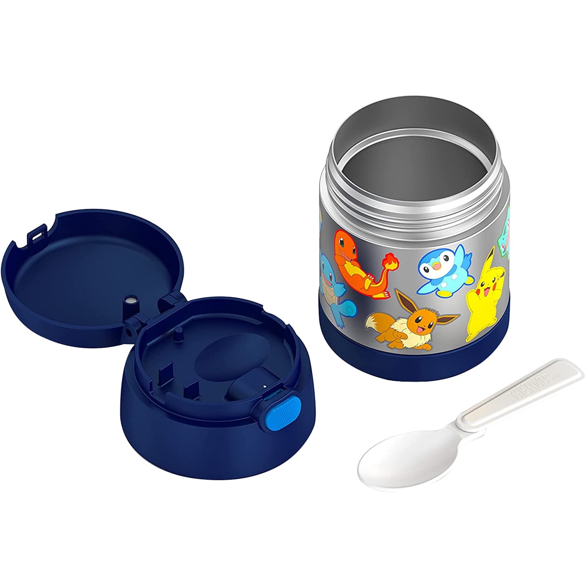 Thermos F3100PM6 10-Ounce Funtainer Vacuum-Insulated Licensed Stainless  Steel Food Jar (Pokemon) 