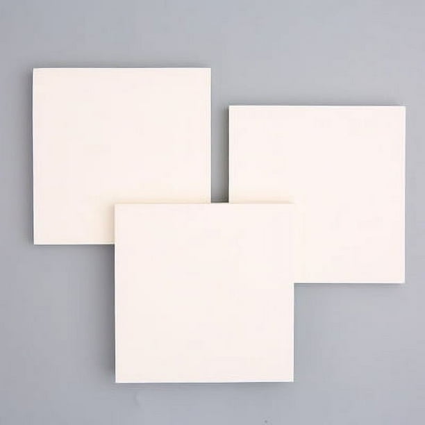 Zhuge 8 blocs de notas adhesivas de 3 x 3 pulgadas, blocs de notas autoadhesivos, 80 hojas/bloc, blocs de notas súper adhesivos, notas adhesivas blancas,trabajar y la vida diaria