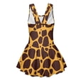 thumbnail image 5 of Uourmeti Girls' Giraffe Print Skirted One-Piece Swimsuit - Quick Dry Soft Stretch Swim Dress for Beach & Pool Vacation, 3-13 Years, 5 of 8