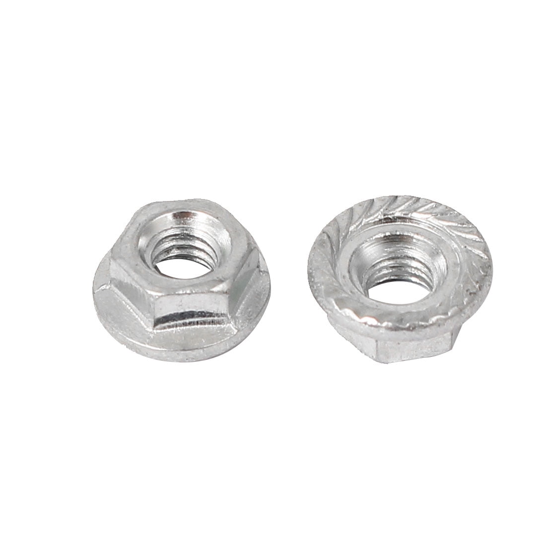 Qty 1 M4 304 Stainless Steel Hex Serrated Nut 4mm Flange Nuts 