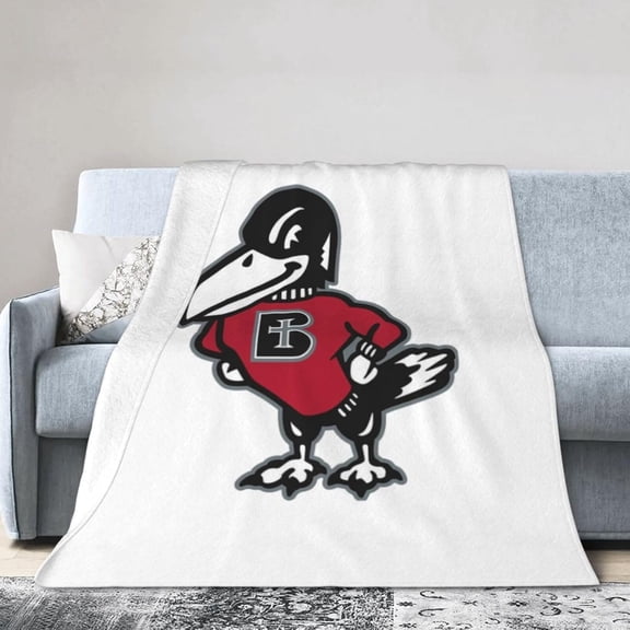 Benedictine College Logo Fleece Blanket, Very Soft Microfiber Flannel Blanket for Couch Warm and Cozy for All Seasons