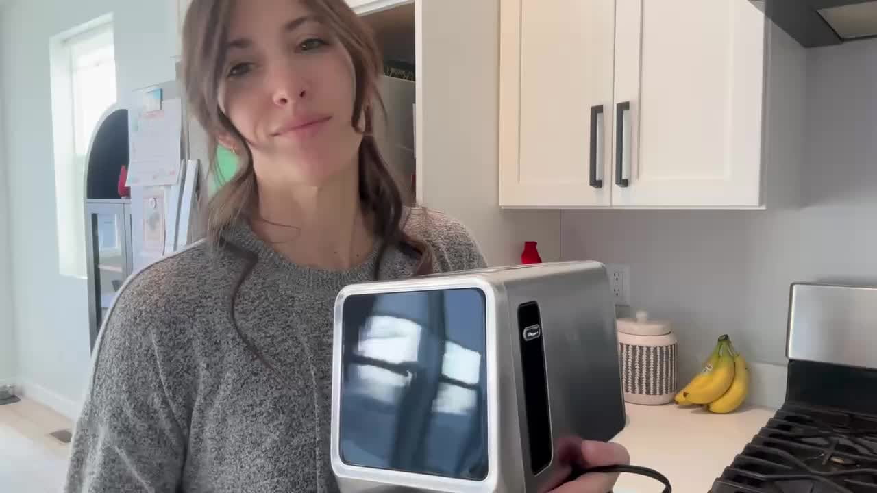 2-Slice Touch Screen Stainless Steel Toaster | Smart Digital with Memory Function, 5 Bread Types & 6 Shade Settings, 1.5" Wide Slot, 900W Power