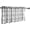 Grey and White, variant on White-Black Check Kitchen Curtains 36inch Length Buffalo Plaid Tier Curtain Set for Bathroom Café Curtain Set for Basement Laundry Room 27" Width x 2 Panels