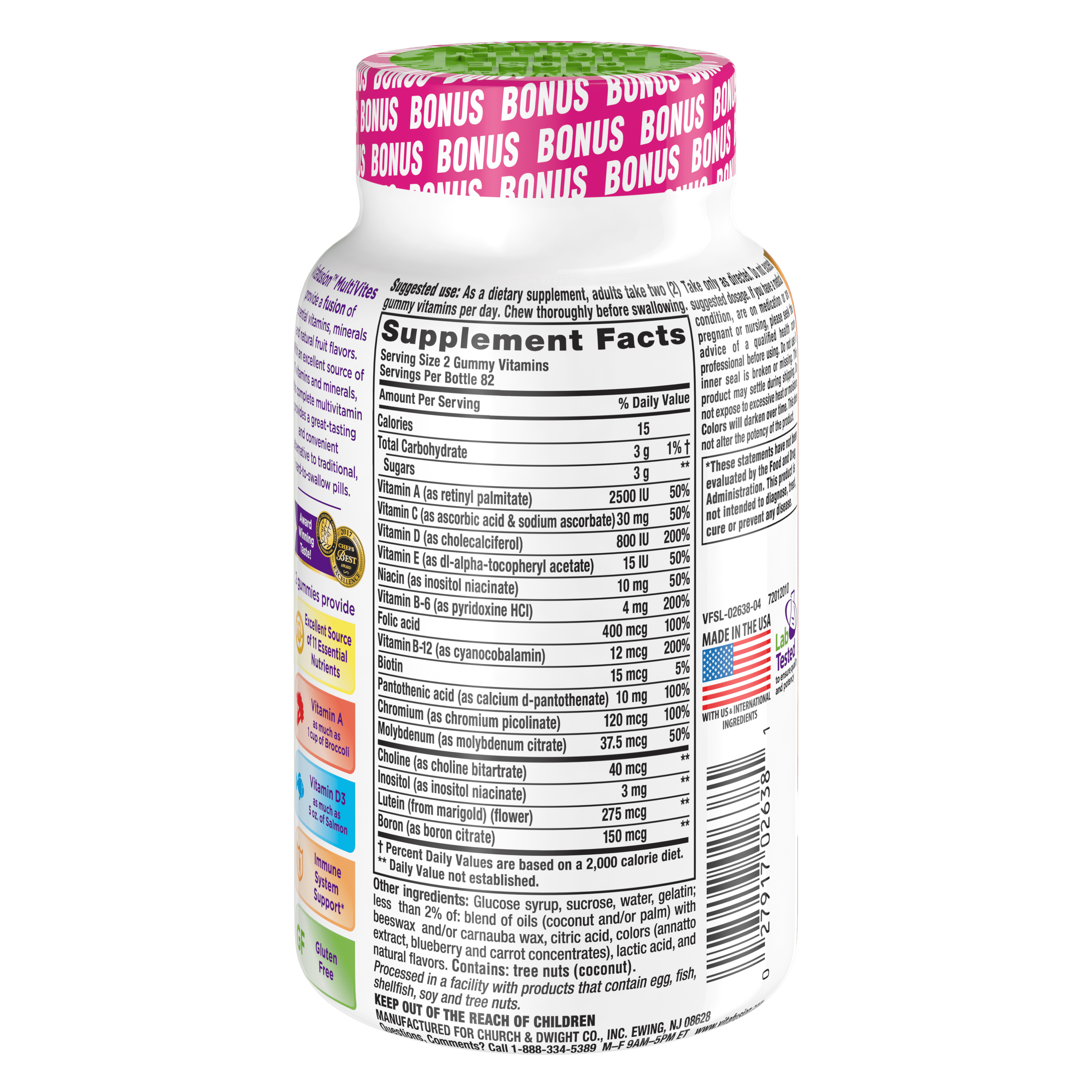 Vitafusion Multivites Gummy Vitamins, 164ct