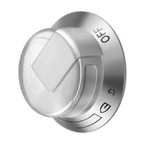 Silver Kitchen Stove Knob for Electrolux Frigidaire Easy Installation ABS Control Knob Replacement for Range Cooktop Burner Adjustment