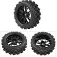 thumbnail image 4 of 4pcs RC Racing Off Road Car Tires,Plastic RC Wheels Rim Rubber Tires for RC 1/10 Car, 4 of 8