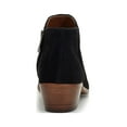 thumbnail image 5 of Sam Edelman Petty Black Suede Rounded Toe Stacked Block Heel Ankle Booties (Black Suede, 11.5), 5 of 6