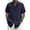 CBW74-Navy, variant on VV AVEORS Mens Linen Shirts Short Sleeve Button Down Shirts Wrinkle Free Casual Vacation Beach Summer Tops Hawaiian Resort Wear Dark Gray M