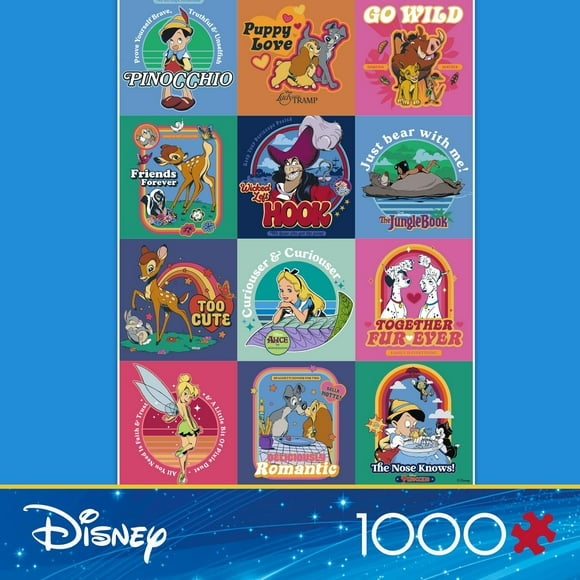 CEACO Puzzle 1000 pièces - Disney, Carrés de livre d'histoires