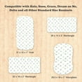 thumbnail image 3 of Baby Muslin Bassinet Sheet Set for Boy and Girl, 3 Pack Organic Cotton Universal Fitted Bedding Cover for Oval, Hourglass & Rectangle Bassinet Mattress, Fitted Sheets Size 32 x 16 x 4 Inches, 3 of 4