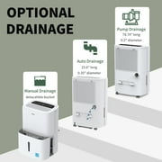 Shinco 7,000 Sq.Ft Energy Star Dehumidifier with Pump, Ideal for Large Industrial Rooms and Home Basements, Efficient Moisture Removal and Humidity Control, 1.85 Gallons Water Tank