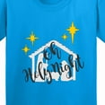 thumbnail image 4 of Inktastic Oh Holy Night Christmas Nativity with Yellow Stars Youth T-Shirt, 4 of 5