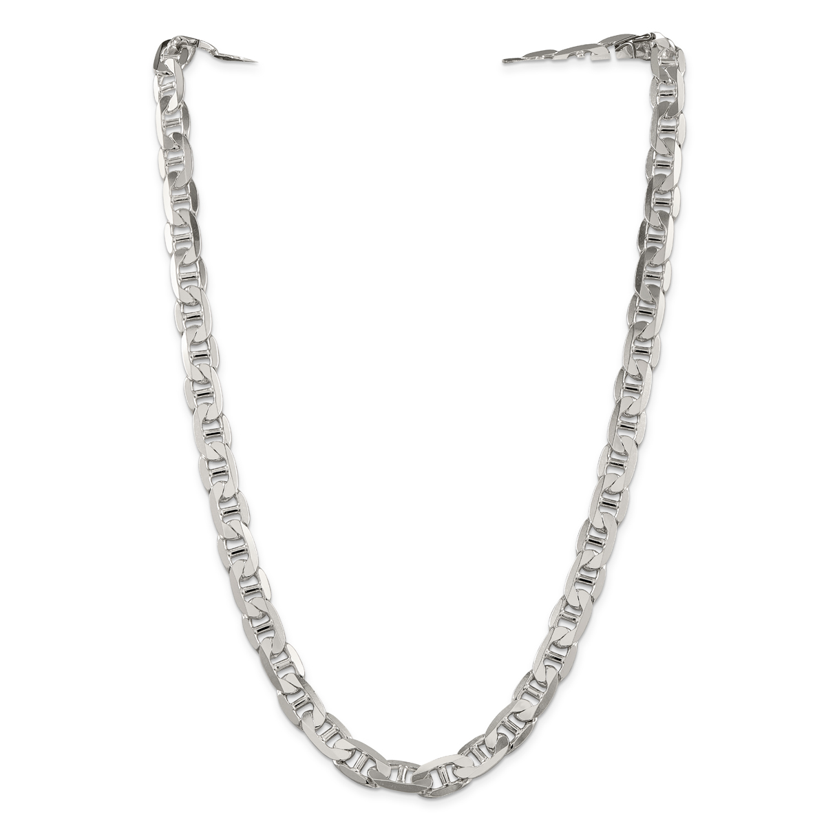 Primal Silver Sterling Silver 9.5mm Flat Anchor Chain