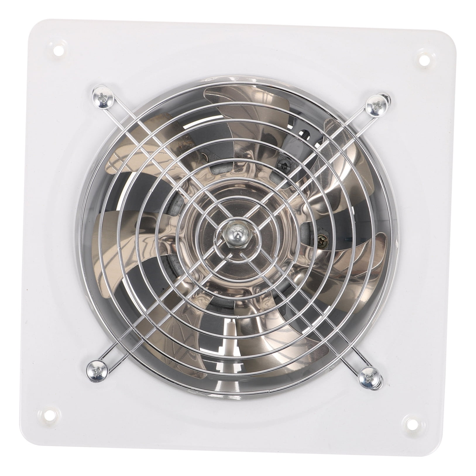 UPOUART Sturdy Stainless Steel Exhaust Fan White Kitchen Ventilation Fan for Fresh Indoor Air
