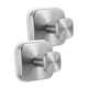 thumbnail image 2 of 2 ganchos con ventosa, resistentes al óxido, decorativos, sin taladro, impermeables, de acero inoxidable, para colgar de espejos de baño. Plata, 2 of 8
