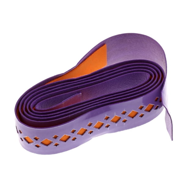 PU mango suave agarre envoltura sudor absorbente cinta de mango para tenis, bádminton, Púrpura Zulema Cinta de caña de pescar