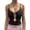 Black, variant on Women'S Summer Y2k Thin Straps Crop Top Deep V Neck O Ring Country Concert Club Tank Black L