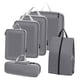 thumbnail image 4 of 6 uds de cubos de embalaje para maletas perfecl Bolsas organizadoras de viaje gris, 4 of 8