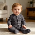 thumbnail image 4 of Kogui Winter Baby Girl Clothes Baby Toddler Boys Girls Long Sleeve Prints Rompers Jumpsuits Clothes Child Kids Stylish Dailywear 0 3 6 9 12 18 Months (Dark Gray,9-12 Months), 4 of 8