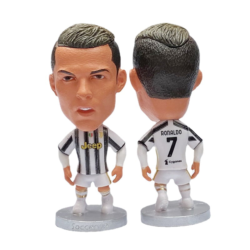 Soccer Juventus Ronaldo Messi Star Player Action Doll Toy Figure Football Model 
