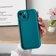 thumbnail image 2 of for iPhone 14 Case, Soft Gel Rubber TPU for Women Men, Full Camera Protective Strengthen Shockproof Compatible with iPhone Case (Blue Green, iPhone 14), 2 of 12