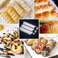 thumbnail image 2 of Croissants Mold Set Convenient Cream Horn Mold Essential Cannoli Form Tube Metal Bread Making Tool Cooking Supplies, 2 of 8