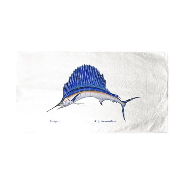 Betsy Drake BT006 Sailfish Beach Towel