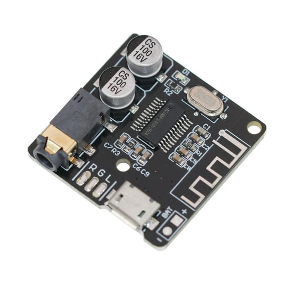 JIAHAOO 2 Units Bluetooth 5.0 Stereo Audio Amplifier Receiver Micro USB Power 5V Module Speaker DIY Wireless Connection