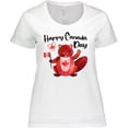 thumbnail image 3 of Inktastic Happy Canada Day Cute Red Beaver with Canadian Flag Women's Plus Size T-Shirt, 3 of 5
