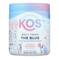 KOS Bolt From The Blue, Organic Energizing Blue Spirulina, Blue Raspberry, 8.36oz