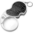 thumbnail image 2 of Lupa portátil KAIYANG plegable con luz LED y llavero negra, 2 of 5