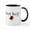 White/Black Inside, variant on CafePress - Love Bug 2 Mug - 11 oz Ceramic Mug - Novelty Coffee Tea Cup